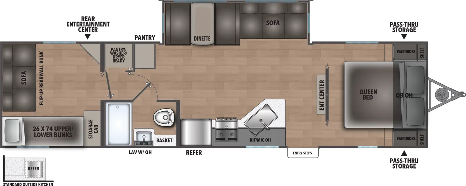 Shasta I 5 Edition & Compact 530BQB Floorplan